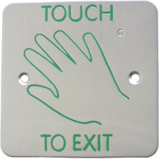 Touch-To-Open, Wall Mount, Outline Hand Graphic